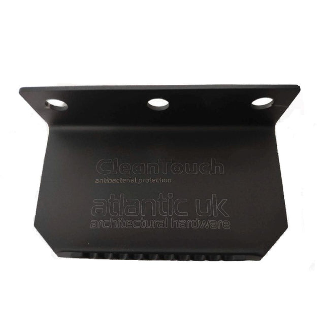 This is an image of CleanTouch Door Foot Pull - Matt Black available to order from Trade Door Handles.