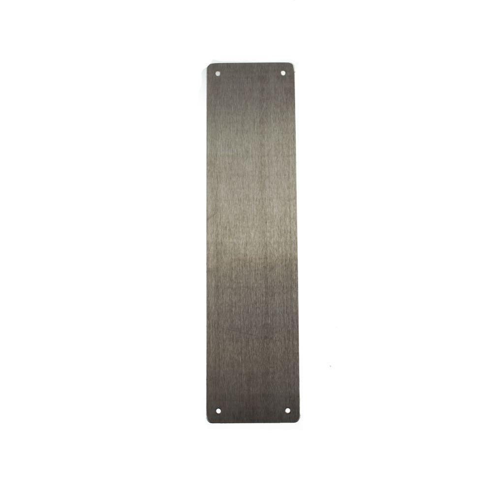 High quality image of CleanTouch Finger Plate Pre drilled with screws 300mm x 75mm - SSS | Sku. ctafp30075sss | available to order from Trade Door Handles in Kendal.