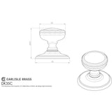 High quality image of Carlisle Brass - Delamain Plain Mortice Knobs - Florentine Bronze | Sku. dk35cfb | Trade Door Handles, Kendal.