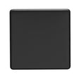 This is an image showing Eurolite Concealed 3mm Single Blank Plate - Matt Black (With Black Trim) ecmb1b available to order from trade door handles, quick delivery and discounted prices.