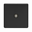 This is an image showing Eurolite Concealed 3mm TV - Matt Black (With Black Trim) ecmb1tvb available to order from trade door handles, quick delivery and discounted prices.