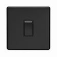 This is an image showing Eurolite Concealed 3mm Intermediate Switch - Matt Black (With Black Trim) ecmbintb available to order from trade door handles, quick delivery and discounted prices.