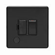 This is an image showing Eurolite Concealed 3mm Switched Fuse Spur - Matt Black (With Black Trim) ecmbswffob available to order from trade door handles, quick delivery and discounted prices.