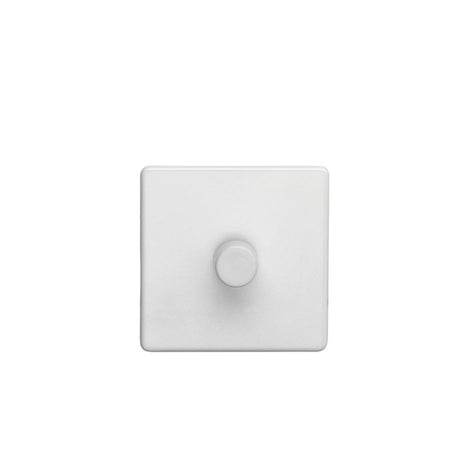 This is an image showing Eurolite Concealed 3mm 1 Gang Dimmer - White (With White Trim) ecw1d400 available to order from trade door handles, quick delivery and discounted prices.