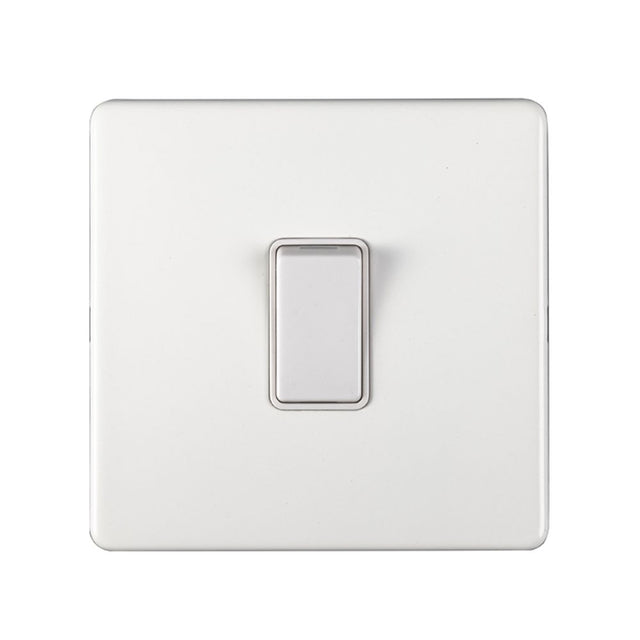 This is an image showing Eurolite Concealed 3mm Intermediate Switch - White (With White Trim) ecwintw available to order from trade door handles, quick delivery and discounted prices.