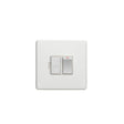 This is an image showing Eurolite Concealed 3mm Switched Fuse Spur - White (With White Trim) ecwswfw available to order from trade door handles, quick delivery and discounted prices.