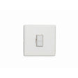 This is an image showing Eurolite Concealed 3mm Unswitched Fuse Spur - White (With White Trim) ecwuswfw available to order from trade door handles, quick delivery and discounted prices.