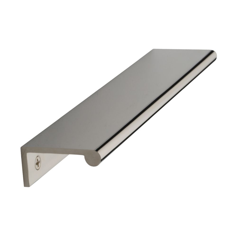 This is an image of a Heritage Brass - EPR Edge Pull Cabinet Handle 200mm Polished Nickel Finish, epr200-40-pnf that is available to order from Trade Door Handles in Kendal.