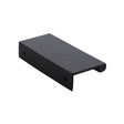 High quality image of Heritage Brass - EPTR Edge Pull Cabinet Handle 100mm Matt Black Finish | Sku. eptr100-44-bkmt | Trade Door Handles, Kendal.