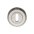 This is an image of a Heritage Brass - Key Escutcheon Polished Nickel Finish, erd7000-pnf that is available to order from Trade Door Handles in Kendal.