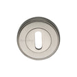 This is an image of a Heritage Brass - Key Escutcheon Satin Nickel Finish, erd7000-sn that is available to order from Trade Door Handles in Kendal.