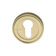 This is an image of a Heritage Brass - Euro Profile Cylinder Escutcheon Satin Brass Finish, erd7020-sb that is available to order from Trade Door Handles in Kendal.