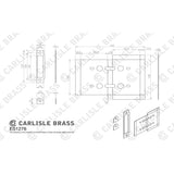 This image is a line drwaing of a Eurospec - Intumescent Strips available to order from Trade Door Handles in Kendal