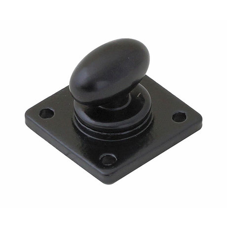 This is an image showing Stonebridge - Thumbturn Flat Black on Square Rose available from trade door handles, quick delivery and discounted prices.