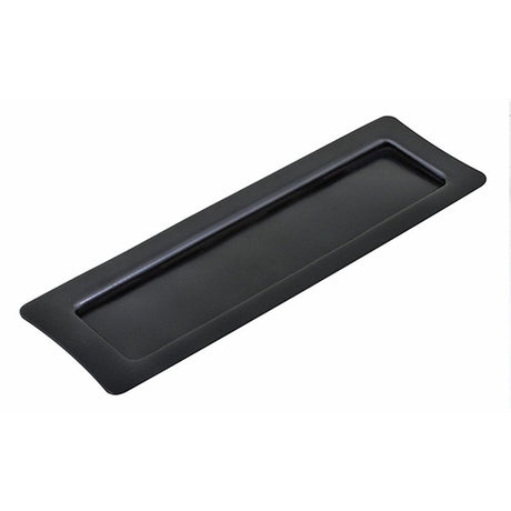 This is an image showing Stonebridge - Letter Plate Flat Black available from trade door handles, quick delivery and discounted prices.