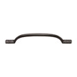 This is an image of a M.Marcus - Black Iron Rustic Cabinet Pull Russell Design 203mm, fb1090-203 that is available to order from Trade Door Handles in Kendal.