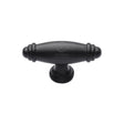 This is an image of a M.Marcus - Black Iron Rustic Cabinet Knob Artisan Design 80mm, fb119 that is available to order from Trade Door Handles in Kendal.