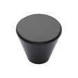 This is an image of a M.Marcus - Black Iron Rustic Cabinet Knob Round Cone Design 32mm, fb3189-32 that is available to order from Trade Door Handles in Kendal.