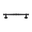 This is an image of a M.Marcus - Black Iron Rustic Cabinet Pull Period Design 160mm CTC, fb3343-160 that is available to order from Trade Door Handles in Kendal.