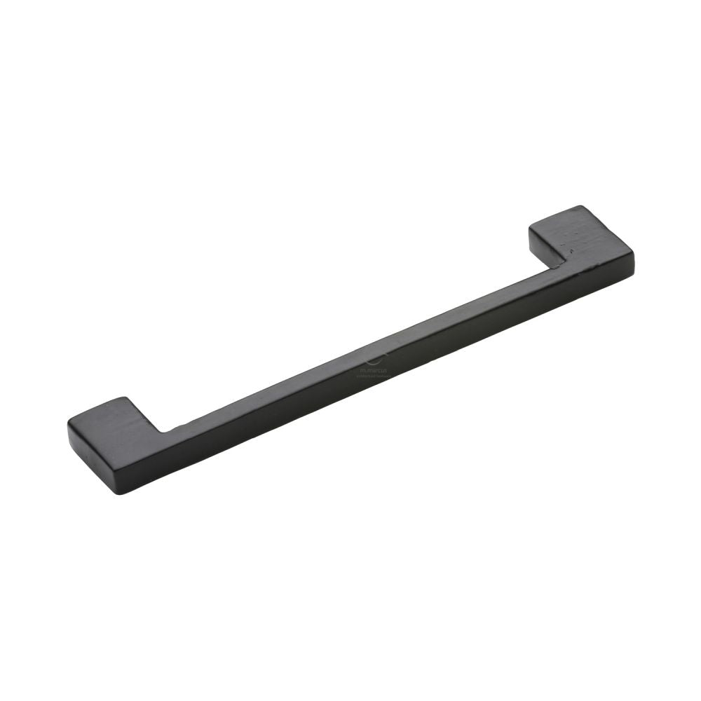 This is an image of a M.Marcus - Black Iron Rustic Cabinet Pull Metro Design 160mm CTC, fb337-160 that is available to order from Trade Door Handles in Kendal.