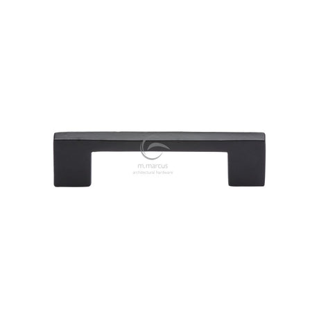 This is an image of a M.Marcus - Black Iron Rustic Cabinet Pull Metro Design 96mm CTC, fb337-96 that is available to order from Trade Door Handles in Kendal.