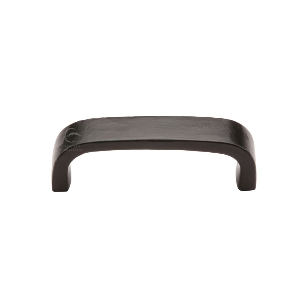 This is an image of a M.Marcus - Black Iron Rustic Cabinet Pull D Shaped 96mm CTC, fb341-96 that is available to order from Trade Door Handles in Kendal.