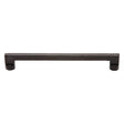 This is an image of a M.Marcus - Black Iron Rustic Cabinet Pull Apollo Design 252mm CTC, fb345-252 that is available to order from Trade Door Handles in Kendal.