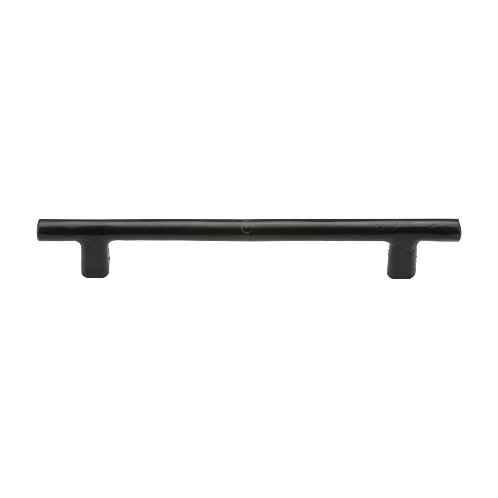 This is an image of a M.Marcus - Black Iron Rustic Cabinet Pull T Bar Design 192mm CTC, fb361-192 that is available to order from Trade Door Handles in Kendal.