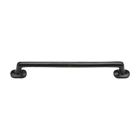 This is an image of a M.Marcus - Black Iron Rustic Cabinet Pull Traditional Design 192mm CTC, fb376-192 that is available to order from Trade Door Handles in Kendal.