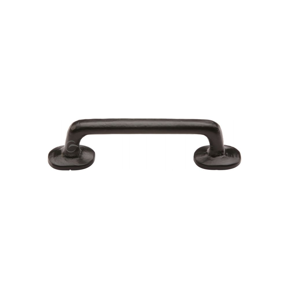 This is an image of a M.Marcus - Black Iron Rustic Cabinet Pull Traditional Design 96mm CTC, fb376-96 that is available to order from Trade Door Handles in Kendal.