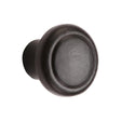 This is an image of a M.Marcus - Black Iron Rustic Cabinet Knob Newport Design 32mm, fb3990-32 that is available to order from Trade Door Handles in Kendal.