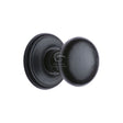 This is an image of a M.Marcus - Black Iron Rustic Round Centre Door Knob 3", fb901 that is available to order from Trade Door Handles in Kendal.