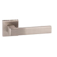 High quality image of Forme Asti Designer Lever on Minimal Square Rose - Satin Nickel | Sku. fms254sn | available to order from Trade Door Handles in Kendal.