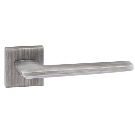 High quality image of Forme Boston Designer Lever on Minimal Square Rose - Urban Graphite | Sku. fms422ug | available to order from Trade Door Handles in Kendal.