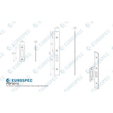 High quality image of Eurospec - Din Deadlock Forend & Strike Pack | Sku. fsf5015mb | Trade Door Handles, Kendal.