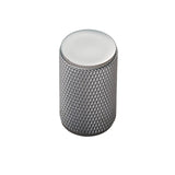 This is an image of a FTD - Knurled Knob - Polished Chrome that is availble to order from Trade Door Handles in Kendal.