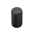 This is an image of a FTD - Knurled Knob - Matt Black that is availble to order from Trade Door Handles in Kendal.