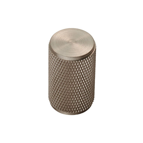 This is an image of a FTD - Knurled Knob - Satin Nickel that is availble to order from Trade Door Handles in Kendal.