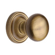 This is an image of a Heritage Brass - Mortice Knob on Rose Hampstead Design Antique Brass Finish, ham8361-at that is available to order from Trade Door Handles in Kendal.