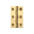 This is an image of a Heritage Brass - Hinge Brass 2" X 1 1/8" Polished Brass Finish, hg99-115-pb that is available to order from Trade Door Handles in Kendal.