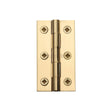 This is an image of a Heritage Brass - Hinge Brass 2 1/2" x 1 3/8" Polished Brass Finish, hg99-120-pb that is available to order from Trade Door Handles in Kendal.