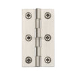 This is an image of a Heritage Brass - Hinge Brass 3" x 1 5/8" Satin Nickel Finish, hg99-125-sn that is available to order from Trade Door Handles in Kendal.