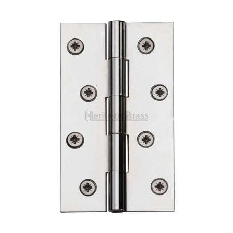 This is an image of a Heritage Brass - Hinge Brass 4" x 2 3/8" Polished Chrome Finish, hg99-130-pc that is available to order from Trade Door Handles in Kendal.