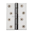 This is an image of a Heritage Brass - Hinge Brass with Phosphor Washers 4" x 3" Polished Chrome Finish, hg99-355-pc that is available to order from Trade Door Handles in Kendal.