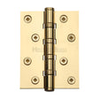 This is an image of a Heritage Brass - Hinge Brass with Ball Bearing 4" x 3" Polished Brass Finish, hg99-400-pb that is available to order from Trade Door Handles in Kendal.