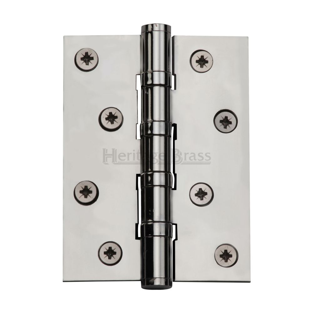 This is an image of a Heritage Brass - Hinge Brass with Ball Bearing 4" x 3" Polished Chrome Finish, hg99-400-pc that is available to order from Trade Door Handles in Kendal.