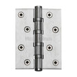 This is an image of a Heritage Brass - Hinge Brass with Ball Bearing 4" x 3" Satin Chrome Finish, hg99-400-sc that is available to order from Trade Door Handles in Kendal.