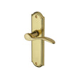 This is an image of a Heritage Brass - Door Handle Lever Latch Howard Design Polished Brass Finish, how1310-pb that is available to order from Trade Door Handles in Kendal.