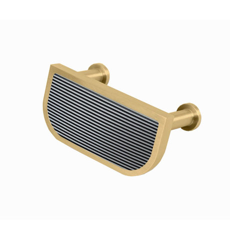 This is an image showing Finesse Immix Reed Cup Handle - Pewter/Antique Gold available from trade door handles, quick delivery and discounted prices.
