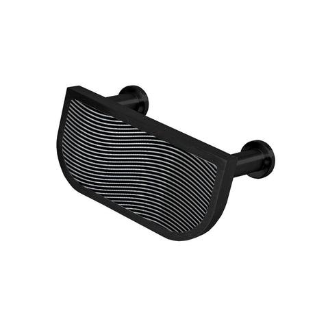 This is an image showing Finesse Immix Spiral Cup Handle - Pewter/True Black available from trade door handles, quick delivery and discounted prices.